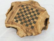 Olive wood chess board 30 cm with pieces