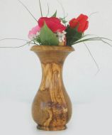 Olive wood small vase