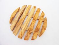 olive wood SaucePan coaster