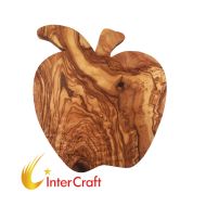 Olive wood Apple cutting boards 25 cm