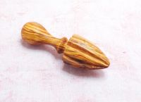 Olive wood lemon press juicer